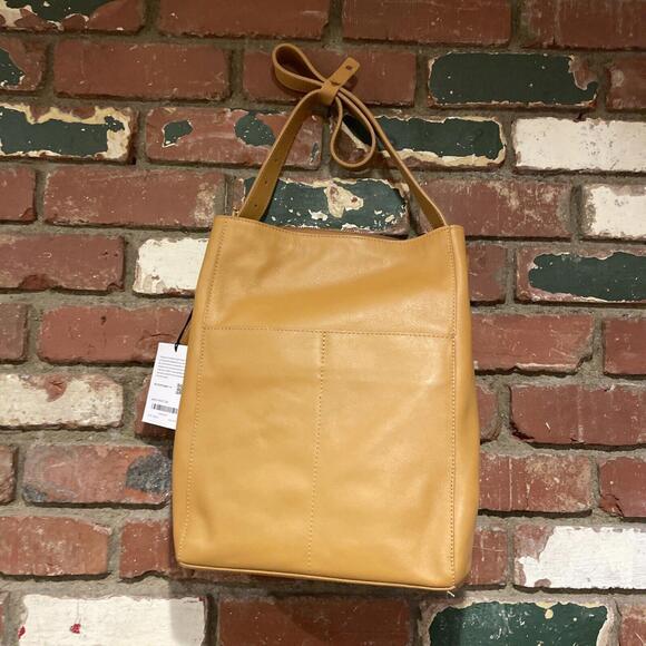 Anthropologie ABLE  jacklyn work tote cognac    NWT $278 msrp - Picture 9 of 14